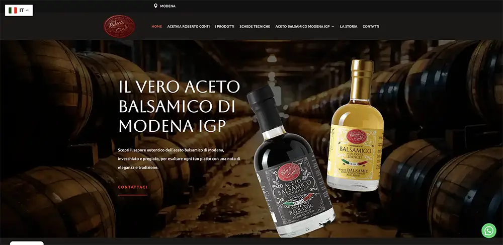realizzazione siti web Aceto Balsamico realizzazione siti web Aceto Balsamico