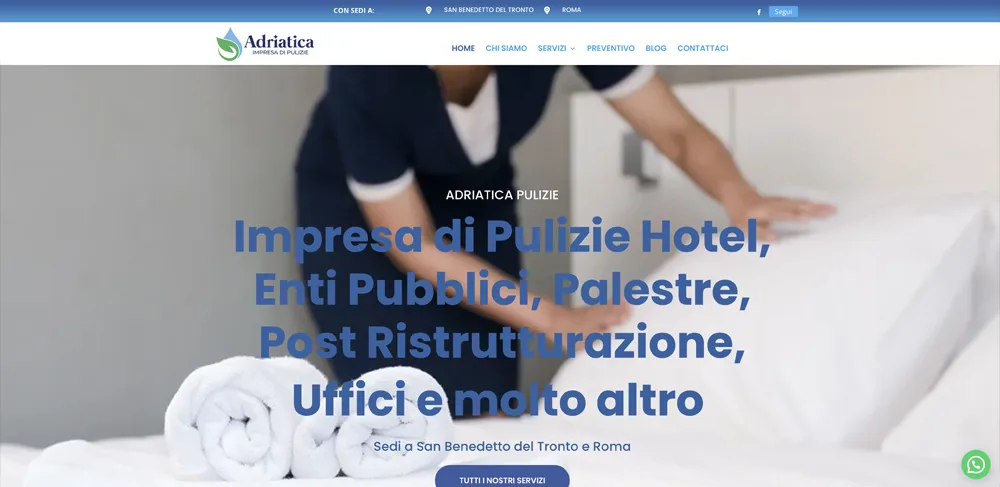 realizzazione siti web impresa di pulizie